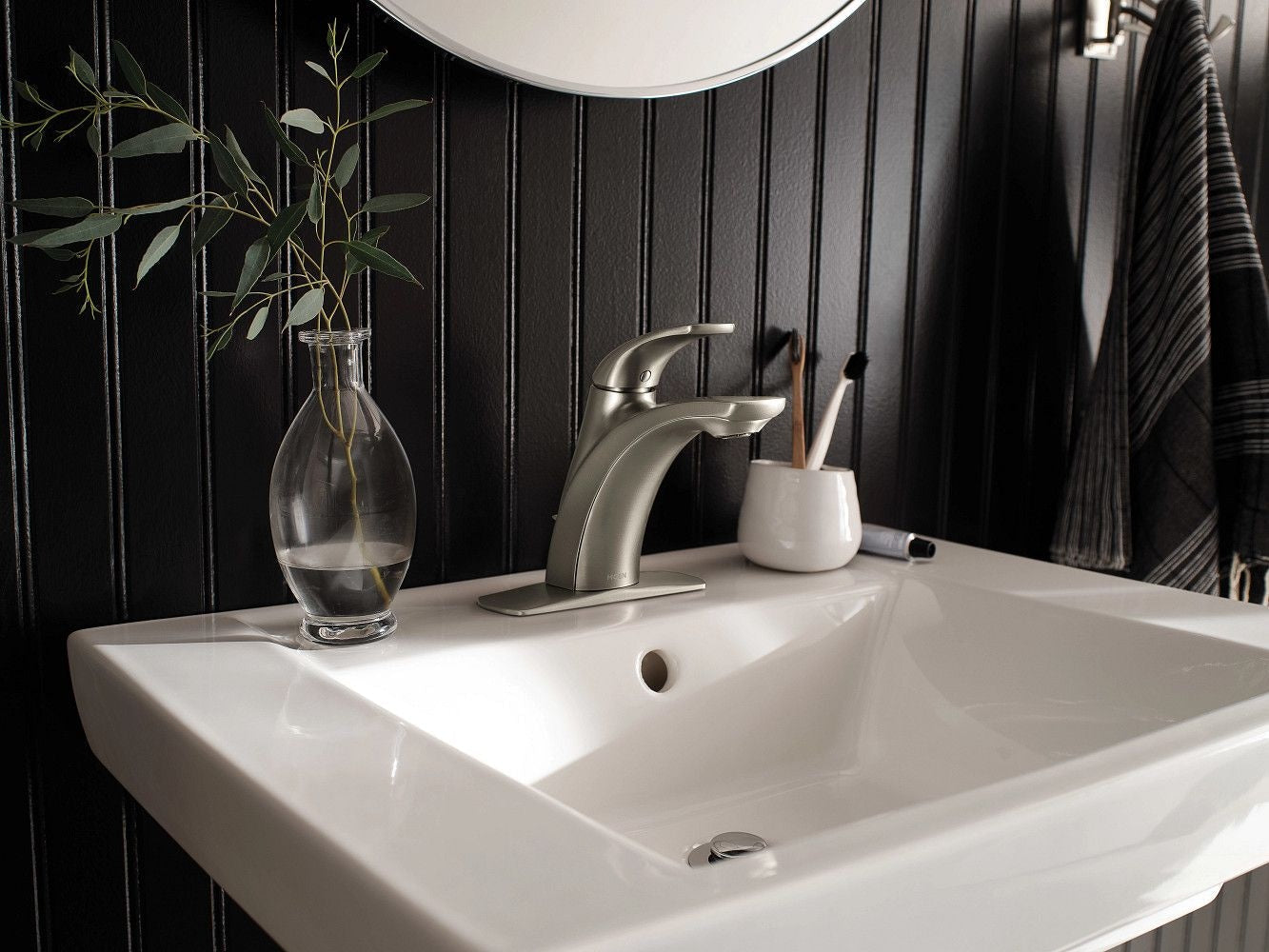 Zarina Single Handle Bathroom Faucet, Spot Resist Brushed Nickel A8J8 - product image 3