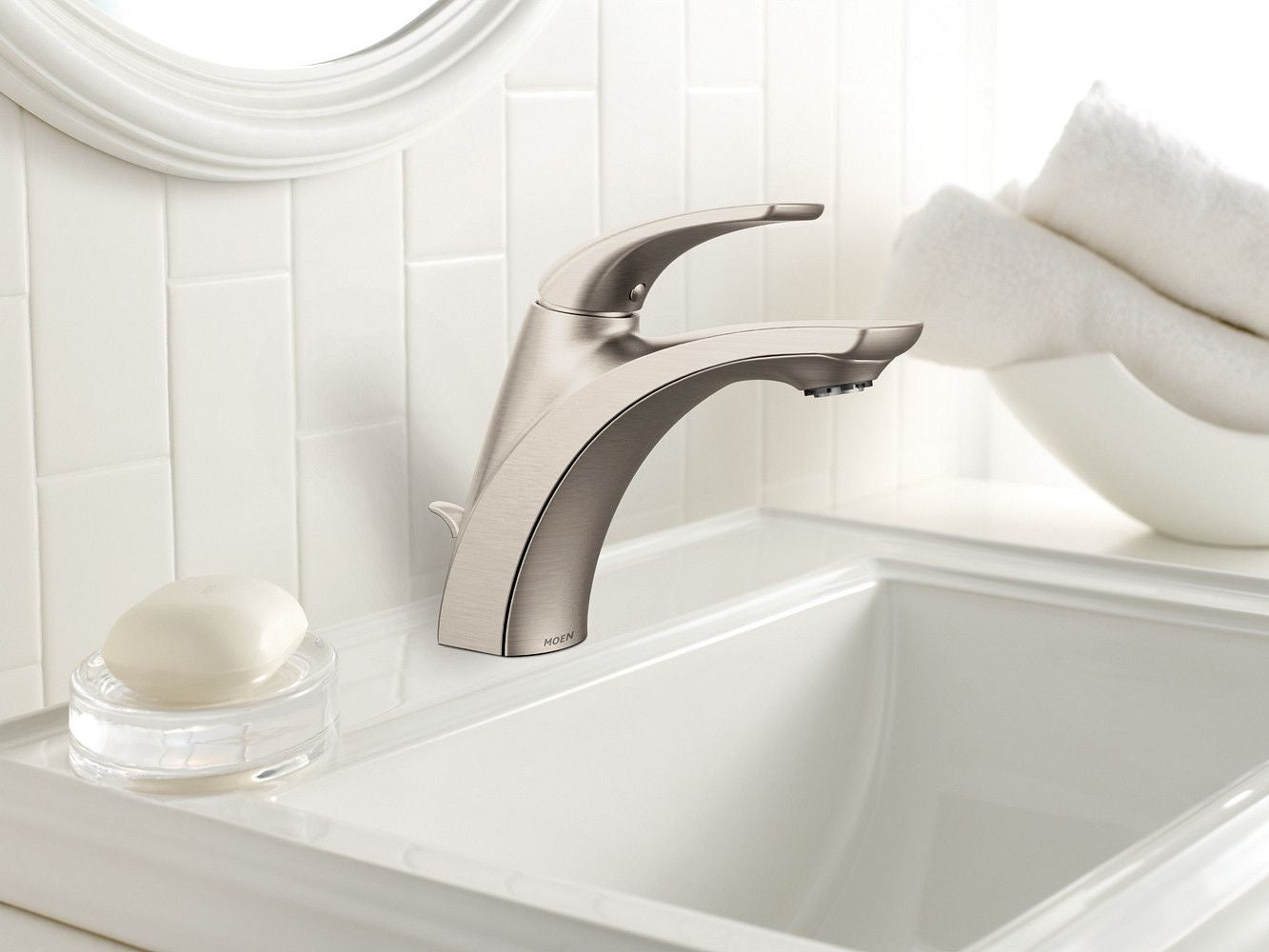 Zarina Single Handle Bathroom Faucet, Spot Resist Brushed Nickel A8J8 - product image 7
