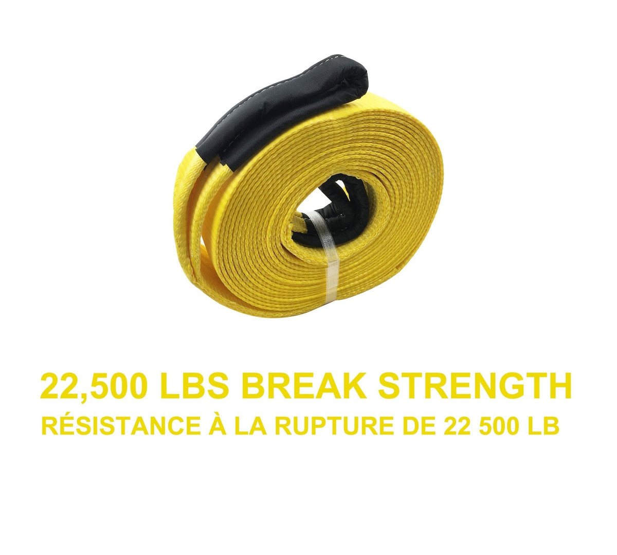 22,500-lb Recovery Strap with Loop Ends, 3-in x 30-ft H3D3 - product image 3