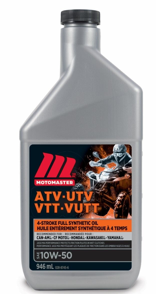 4-Stroke Synthetic ATV/UTV Engine Oil 10W50, 946-mL A9D2 - product image 1