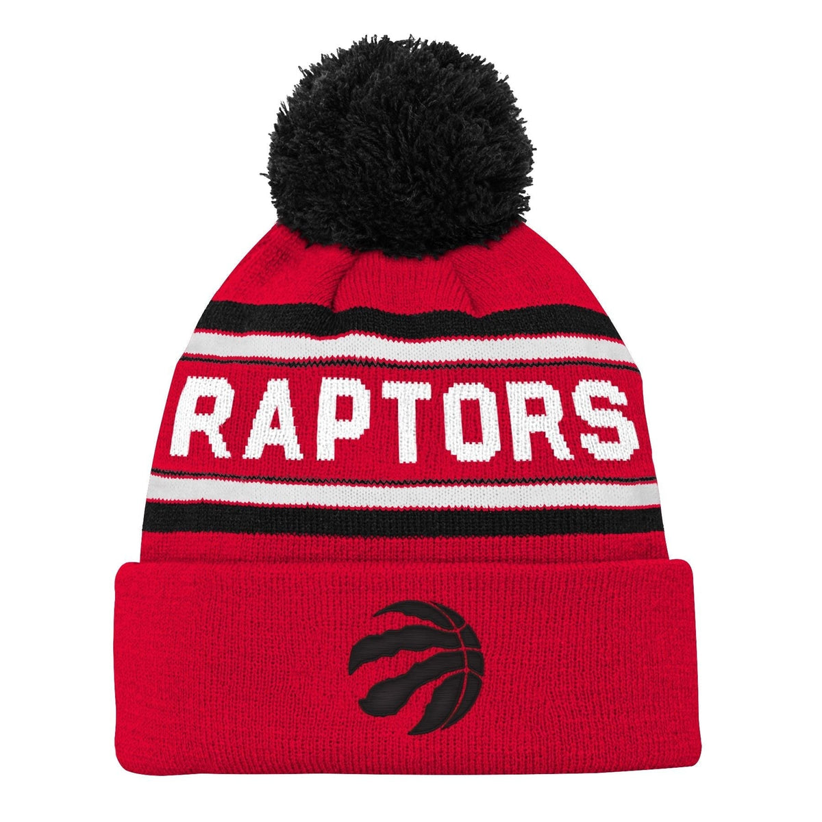 Raptors Jacquard Cuffed Knit With Pom, Acrylic Knit, Regular Size E0Q3 - product image 1