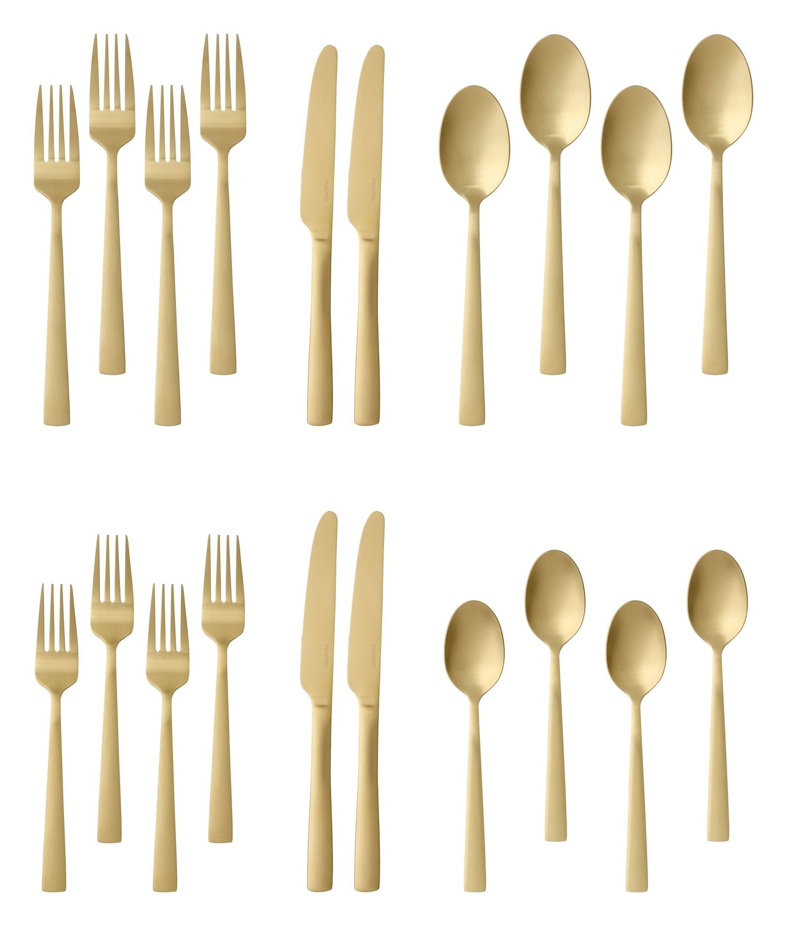 Summerside Champagne Matte Stainless Steel Flatware Set, Serves 4, 20-pc C6X9 - product image 3