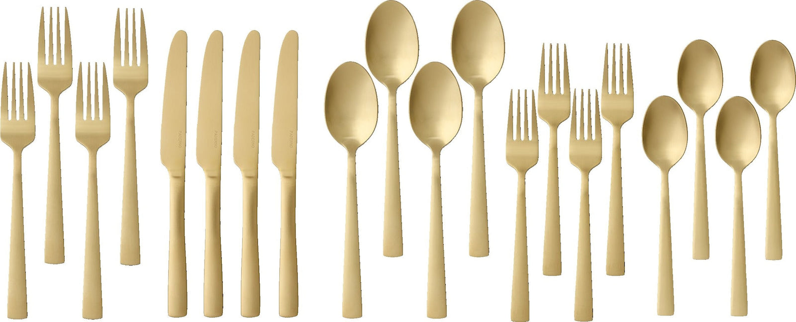 Summerside Champagne Matte Stainless Steel Flatware Set, Serves 4, 20-pc C6X9 - product image 4