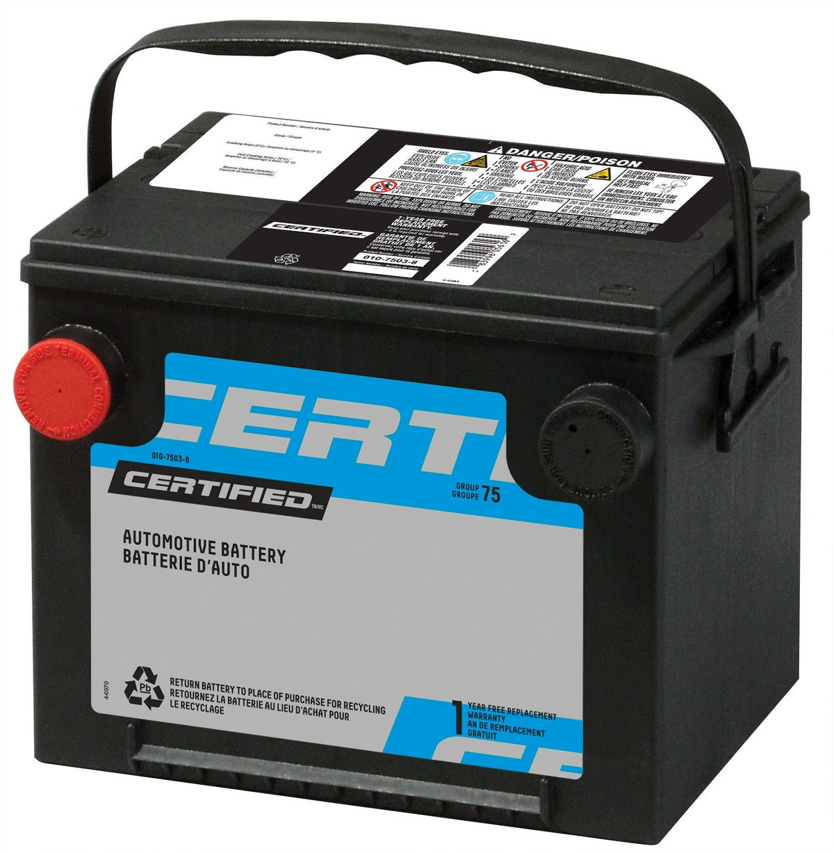 PRO-SERIES Group Size 27 Starting Battery, 1050 MCA Y9Q0 - product image 1