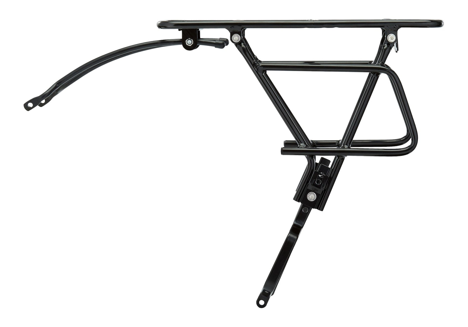 Adjustable Rear Bike Rack, Lightweight, Aluminum, Black Z3D5 - product image 2