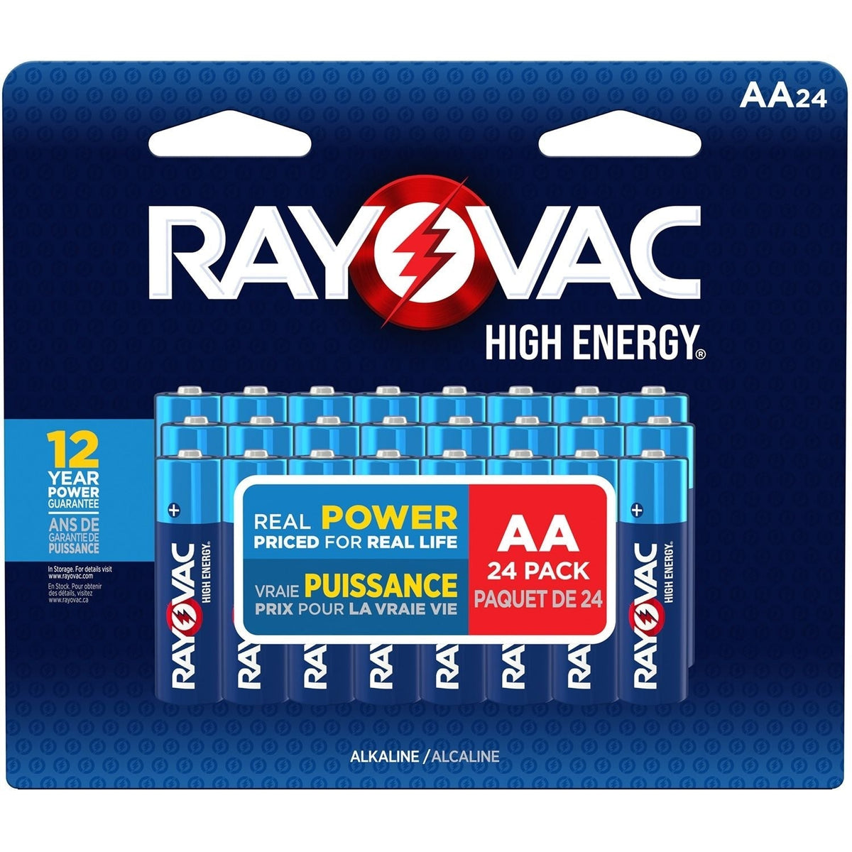 HIGH ENERGY AA Alkaline Batteries, Long Lasting, All Purpose, 24-pk J8C1 - product image 1