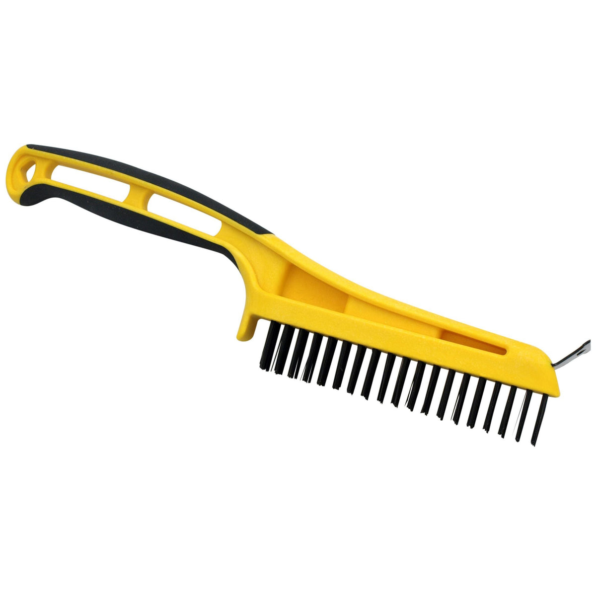 Carbon Steel Wire Bristle Brush with Metal Scraper, Removes Paint/Dirt/Rust D1V4 - product image 1