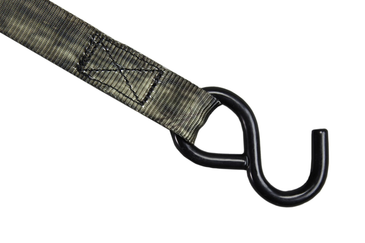 Ratchet Tie-Down Straps, 1-in x 8-ft (2.54 cm x 2.4 m), 4-pk X3N9 - product image 3