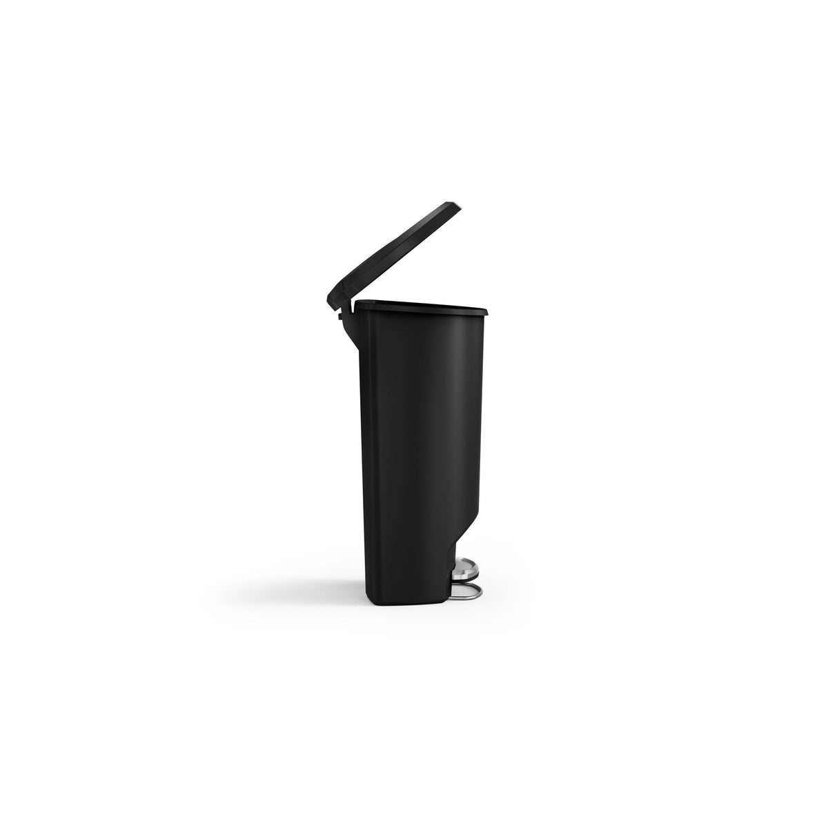 Plastic D-Shaped Step Garbage Can, Black, 50-L L0Z1 - product image 7