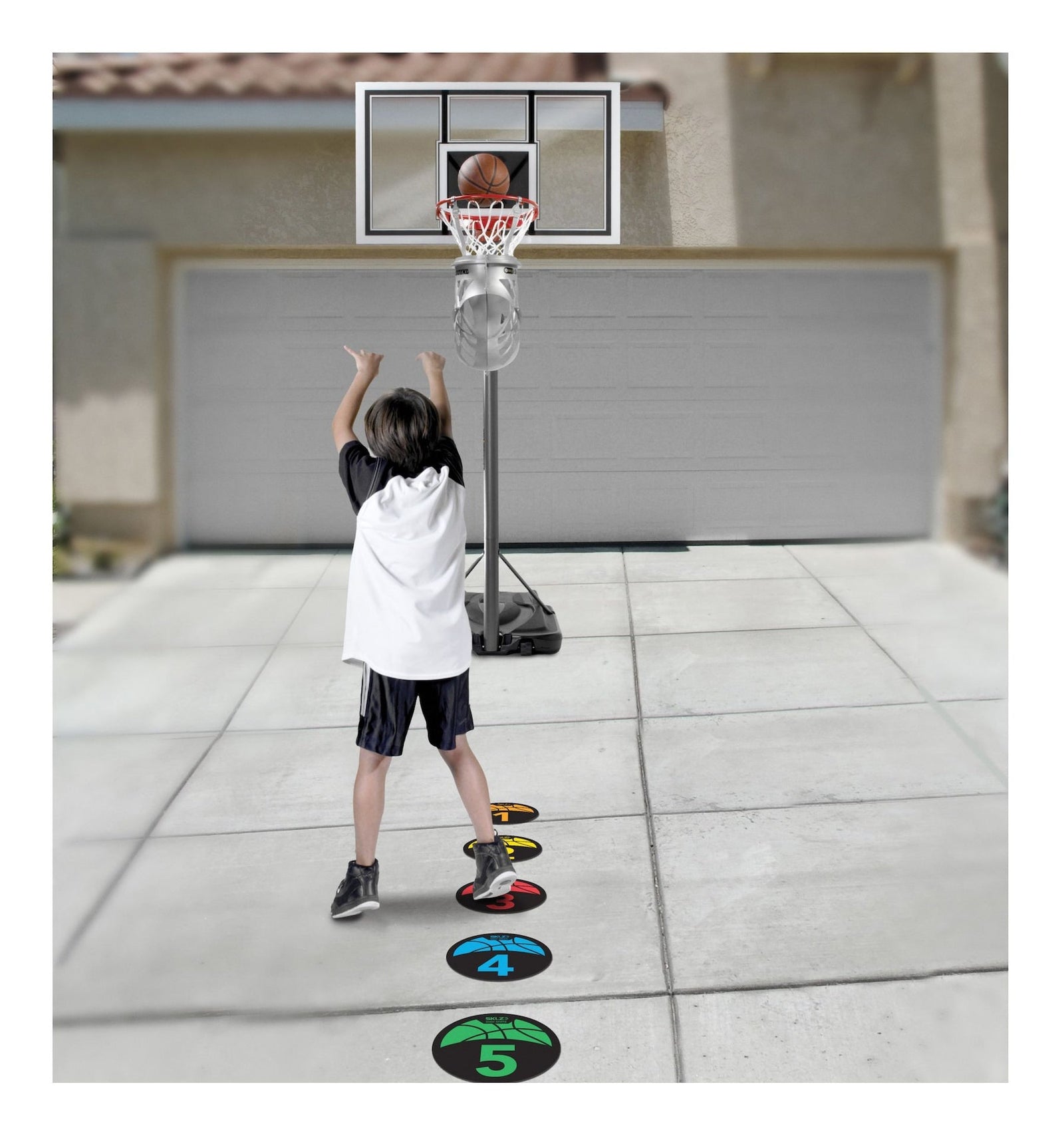 Shot Spotz Indoor/Outdoor Numbered Basketball Training Markers with Digital Timer E2Z5 - product image 3