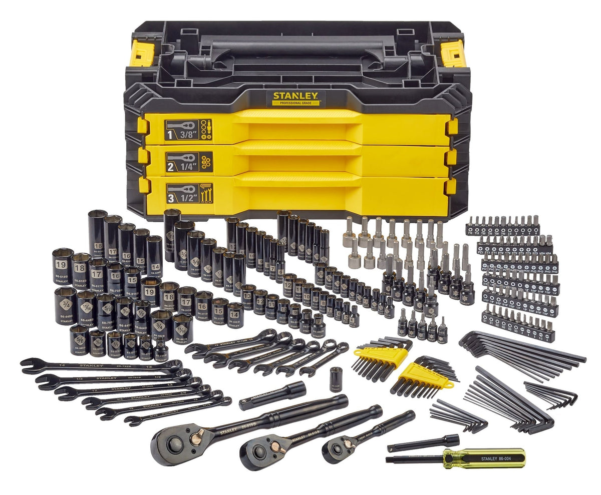 Professional Grade Black Chrome Socket Set, SAE/Metric, 236-pc X4H8 - product image 2