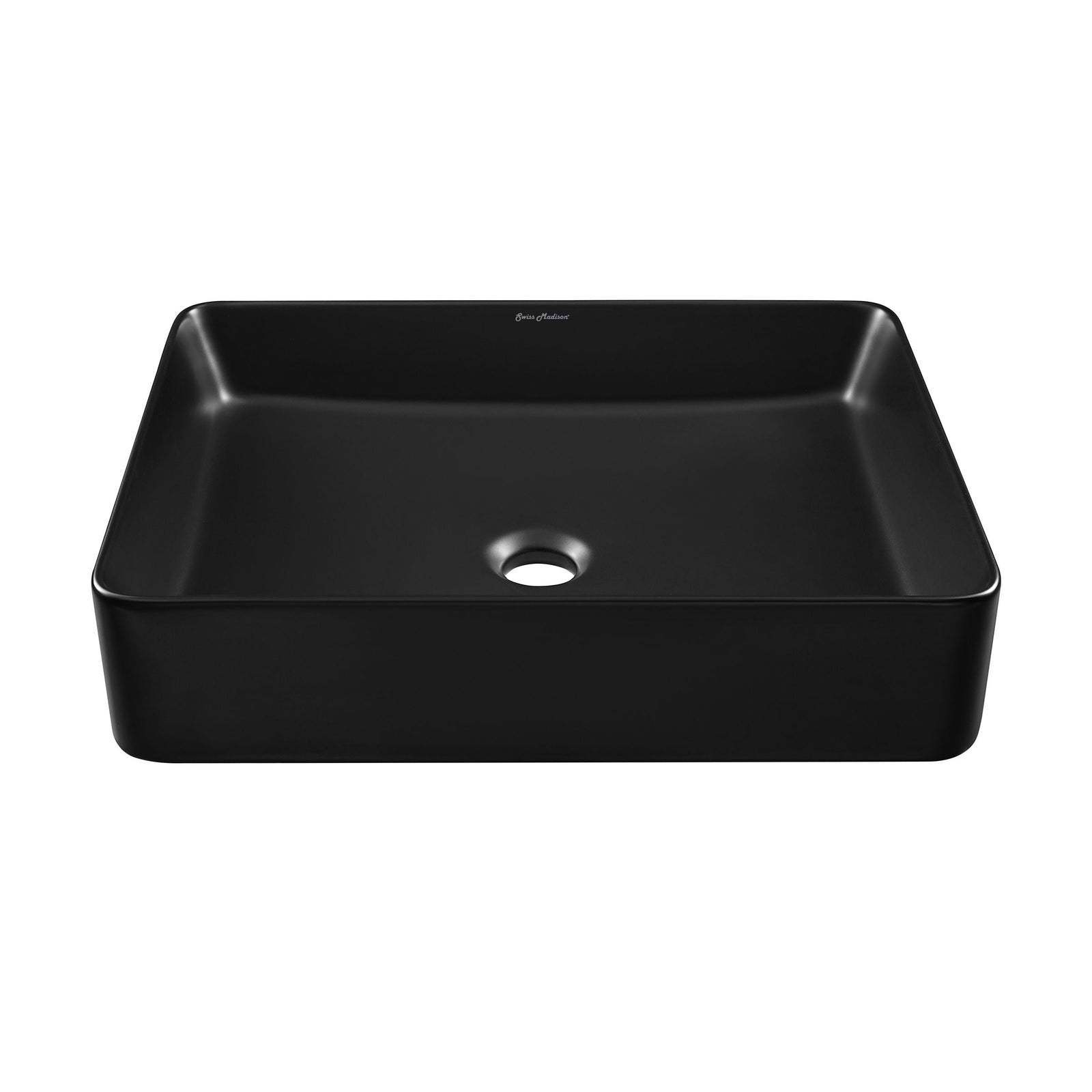 Concorde Rectangle Ceramic Vessel Sink, Matte Black U7V8 - product image 2