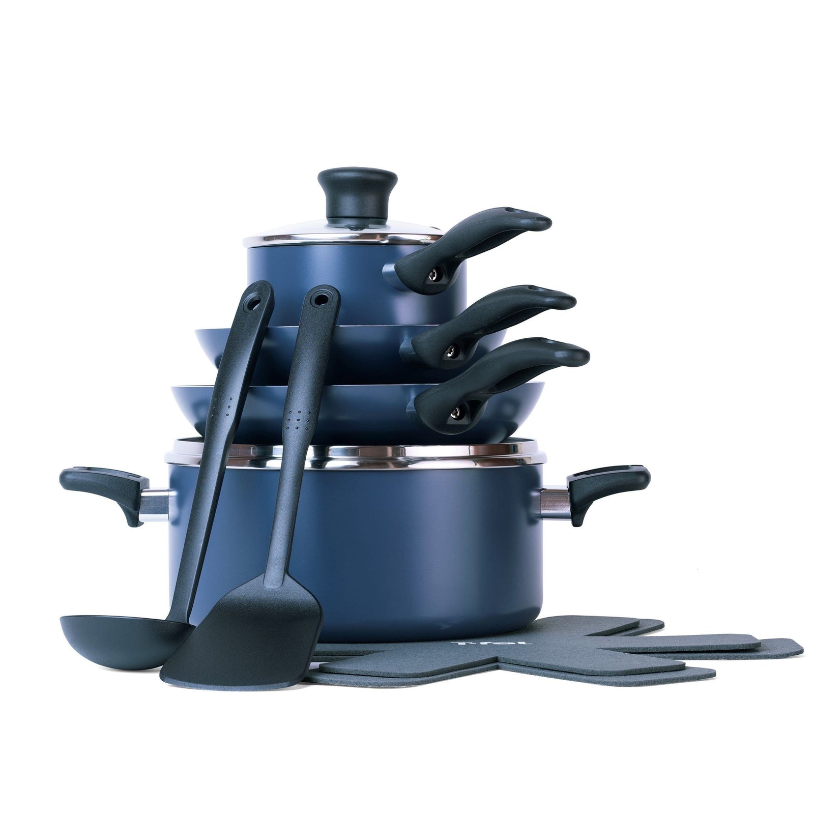 Viva Aluminum Non-Stick Cookware Set, Blue, 10-pc B0C6 - product image 3