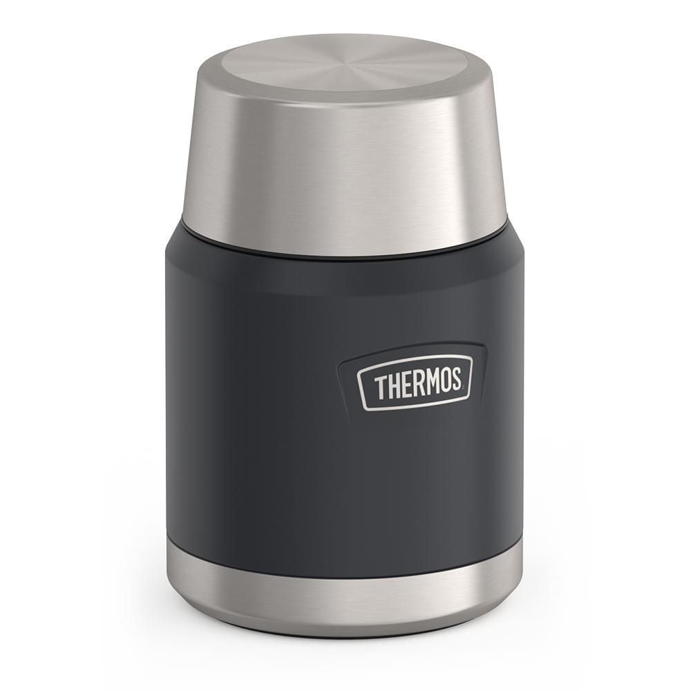 Stainless Steel Food Storage Flask Jar with Spoon, 16-oz (491-mL), Various Colours U1G7 - product image 1