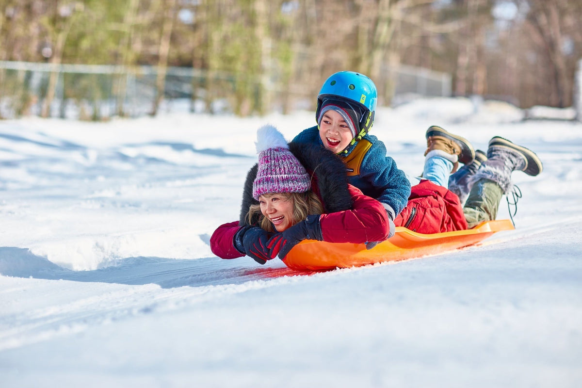 Kids' 2-Person Lightweight Plastic Winter Snow Sled Toboggan Y5Y9 - product image 8