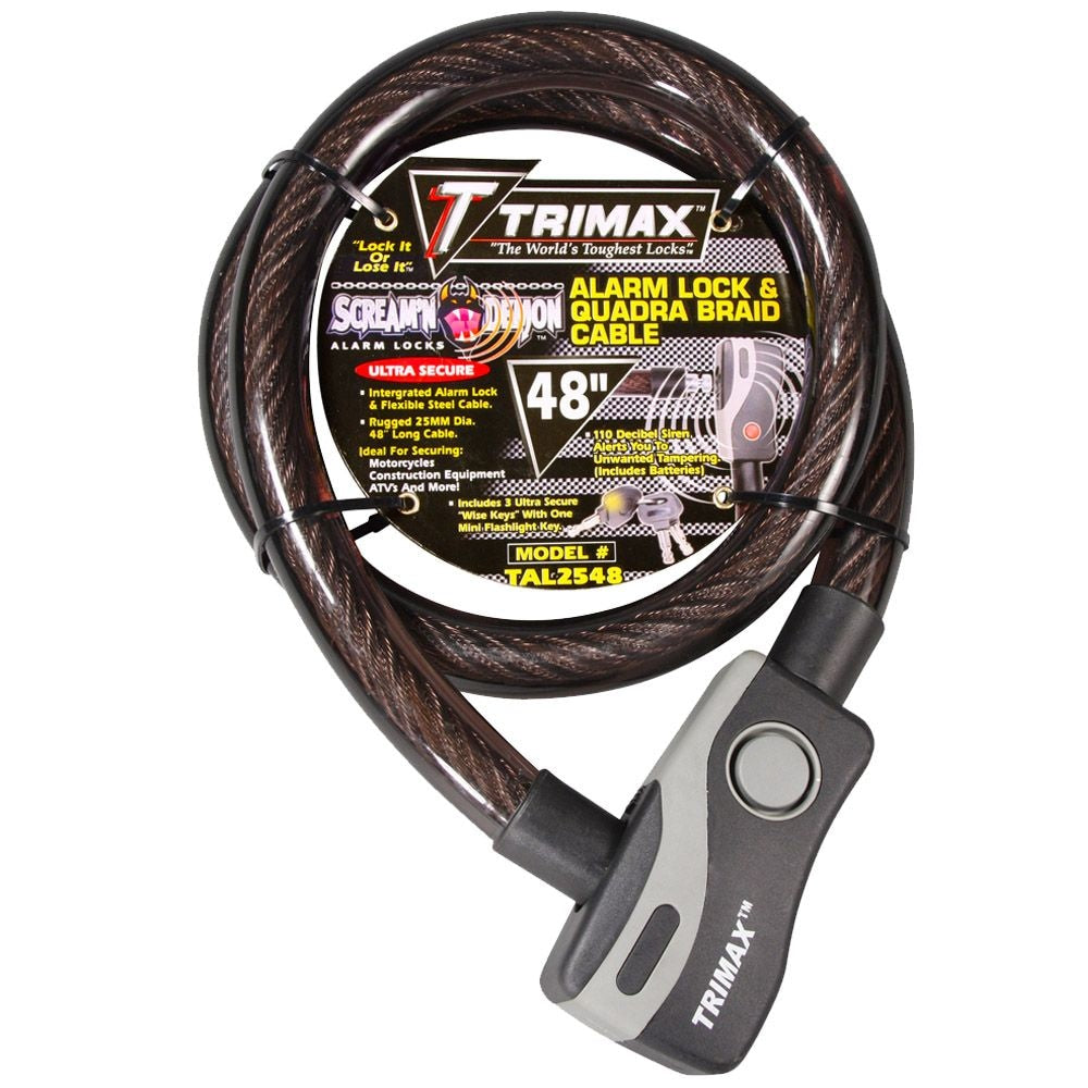 48-in Alarmed Lock Chain with Quadra Braid Cable P9P0 - product image 1