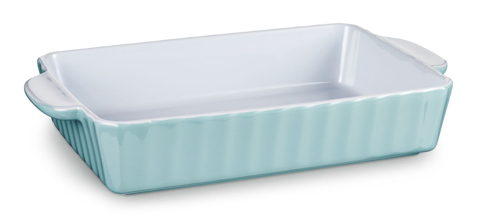 Large Rectangular Ceramic Baking Dish, Blue O8L2 - product image 1