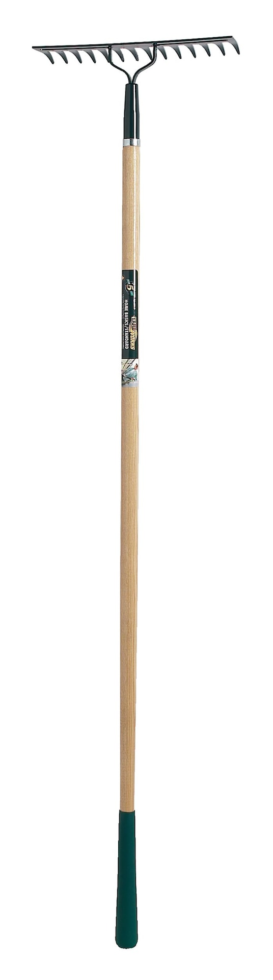 14-in Wide Metal 14-Tine Head Rake, 48-in Hardwood Shaft V0U6 - product image 2