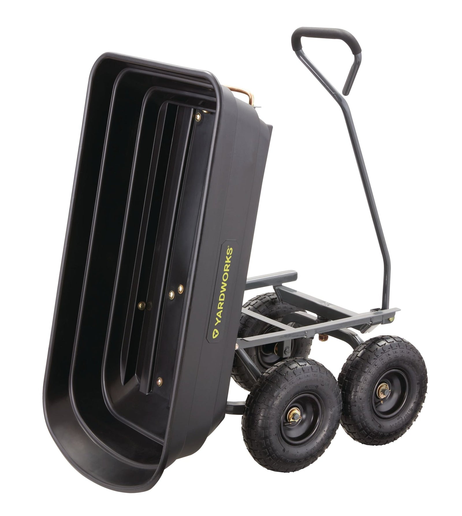 Poly Tray 4-Wheel Garden/Yard Cart, 600-lb Q2B6 - product image 2