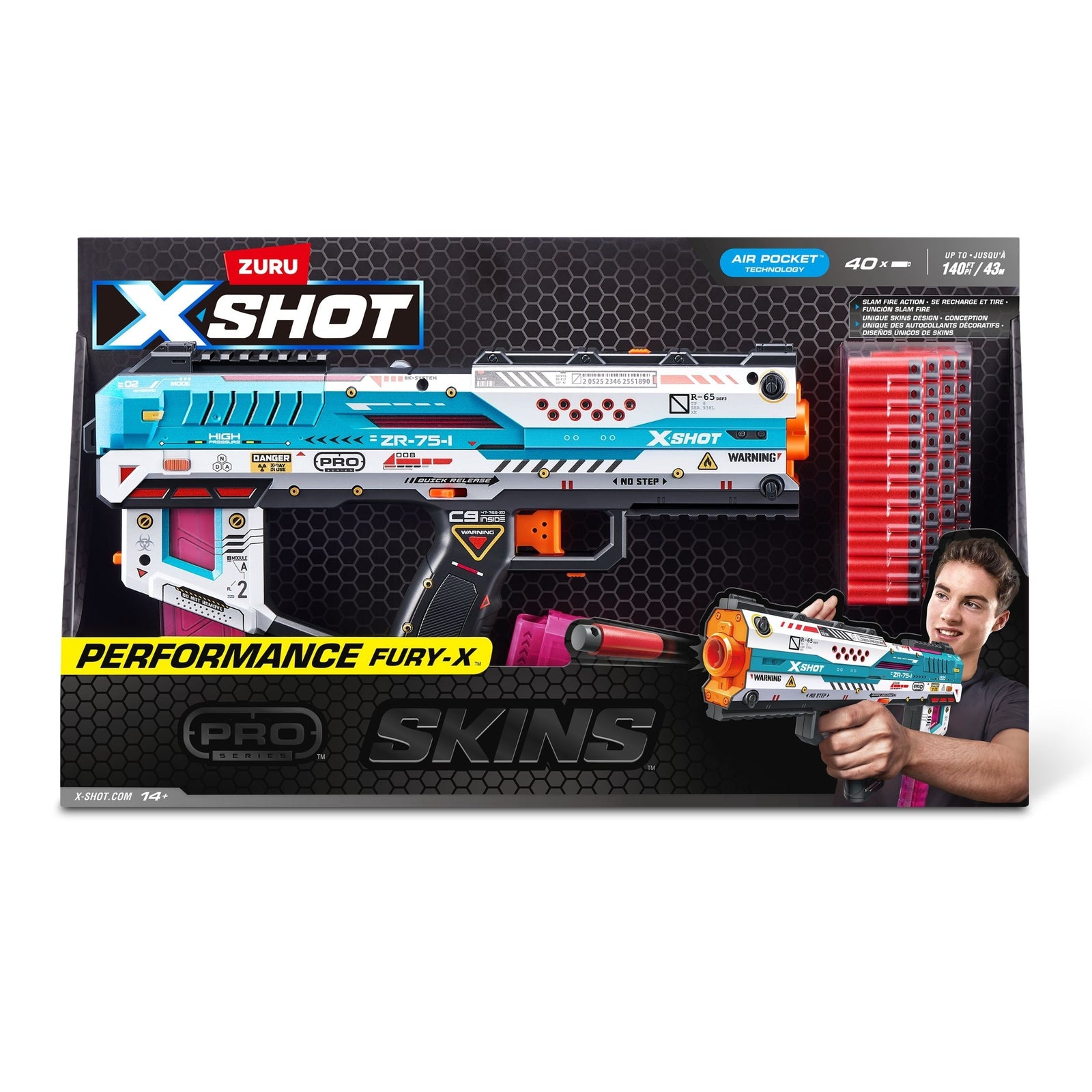 X-Shot Performance Fury-X Dart Blaster with 40 Darts S2E9 - product image 1