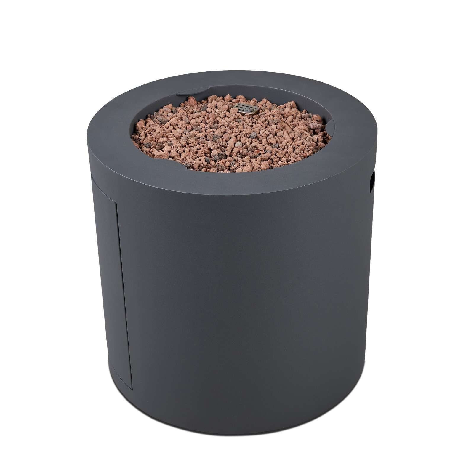 Steel Propane Fire Pit Hidden Tank in Slate, 24-in J2D3 - product image 1