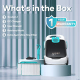 Scuba L1 Cordless Robotic Pool Cleaner, Tri-Motor, Advanced Filtration & Quick Drain, Ideal for Above-Ground Pools up to 1,100-sq.ft. P6F0 - product image 5