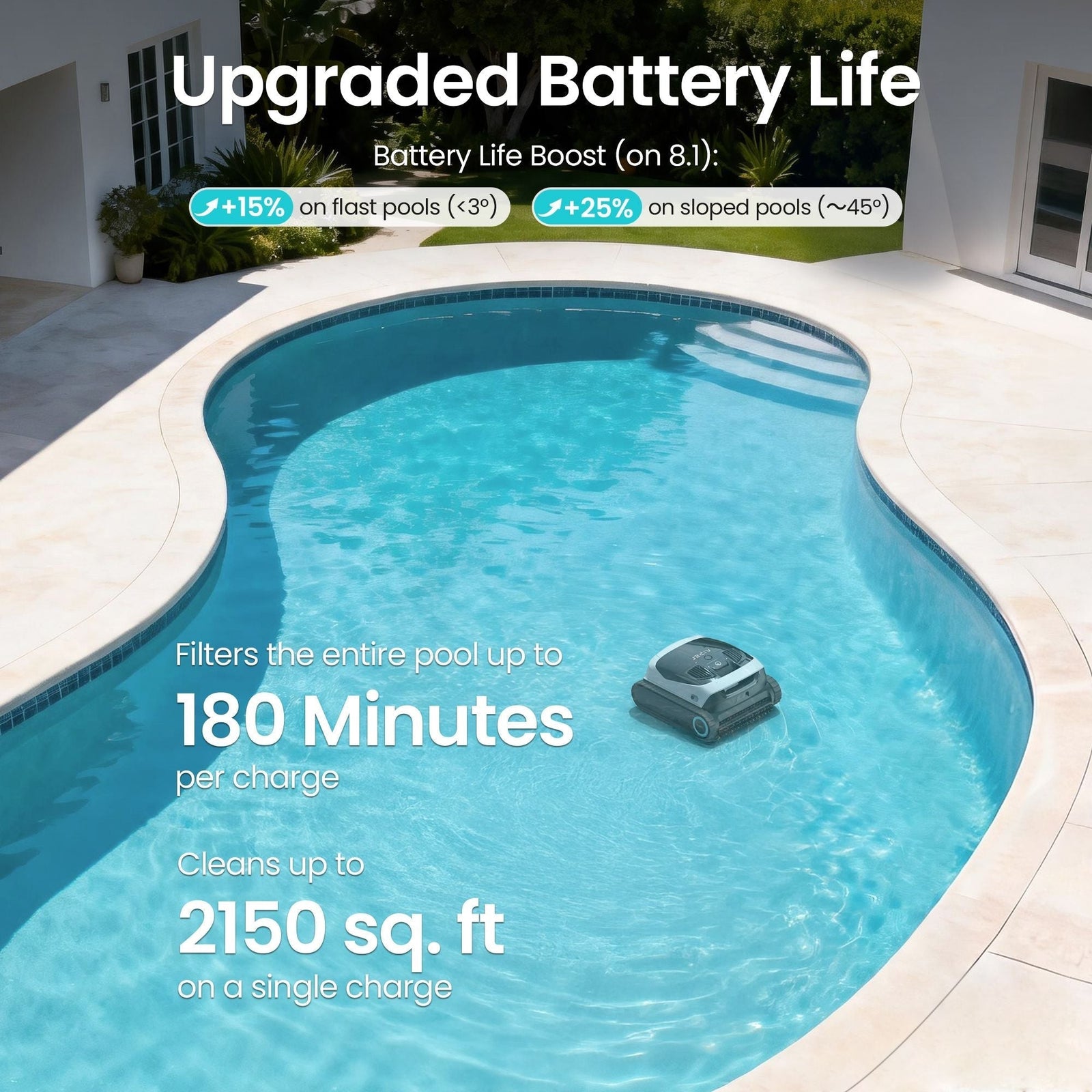 Scuba N1 Max Cordless Robotic In-Ground Robotic Pool Cleaner for In-Ground Pools up to 2150 sq. Ft T4I7 - product image 4