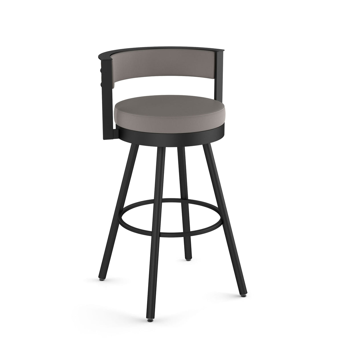 Eller Swivel Bar Stool with Padded Backrest, Multiple Colours, 30-in W2C5 - product image 1