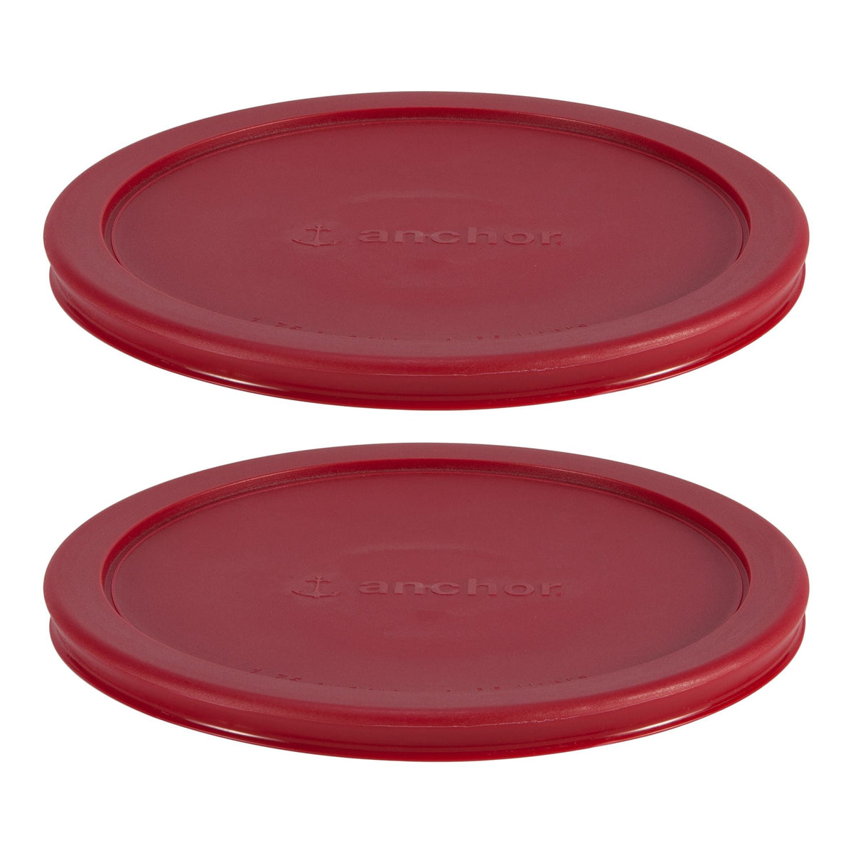Plastic Lid Set, Red, 2-pc x 7-Cup F4M3 - product image 1