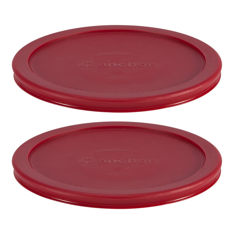 Plastic Lid Set, Red, 2-pc x 7-Cup F4M3