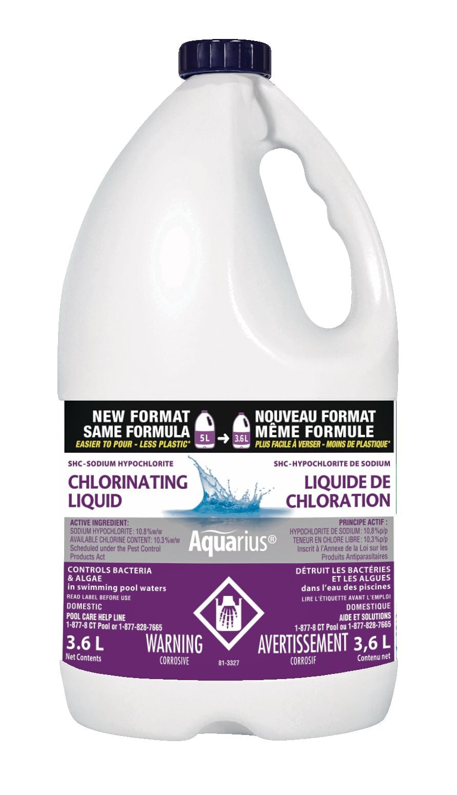 liquid Pool Chlorine, 3.6-L J2W5 - product image 1