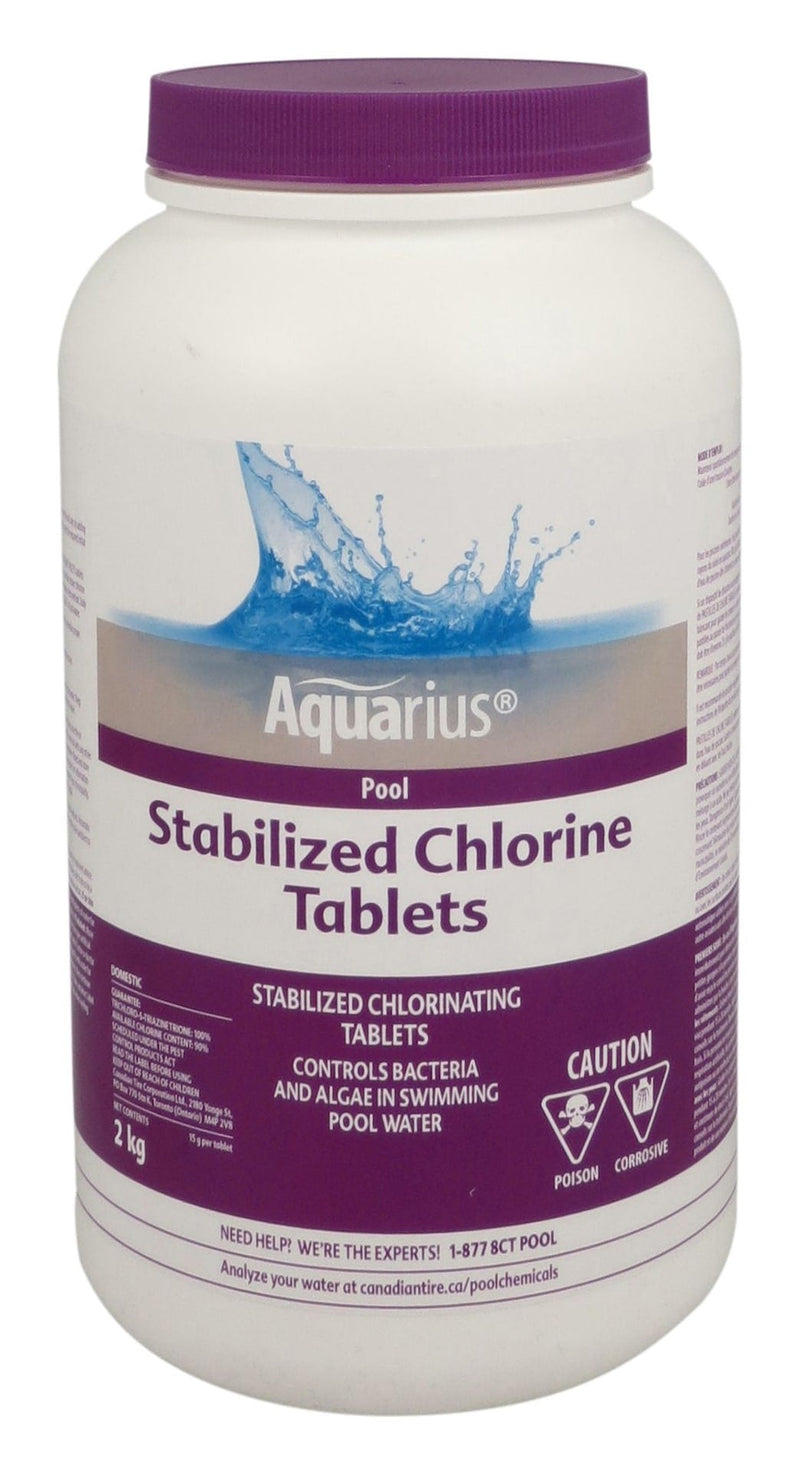 Stabilized Chlorine Tablets, 2-kg F0V3