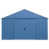 Classic 12x14-ft Blue Grey Corrosion-Resistant Steel Shed B9O0 - product image 2