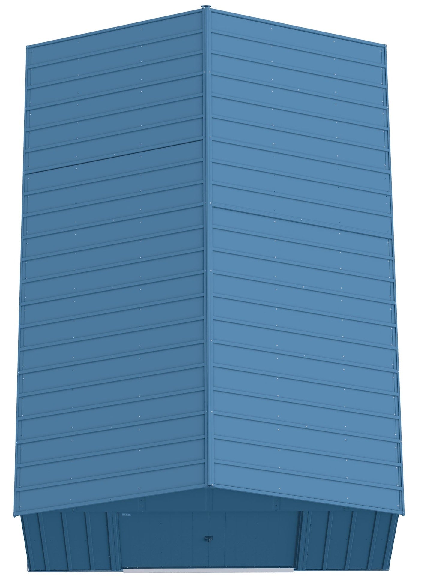 Classic 12x17-ft Blue Grey Corrosion-Resistant Metal Shed H7F3 - product image 3