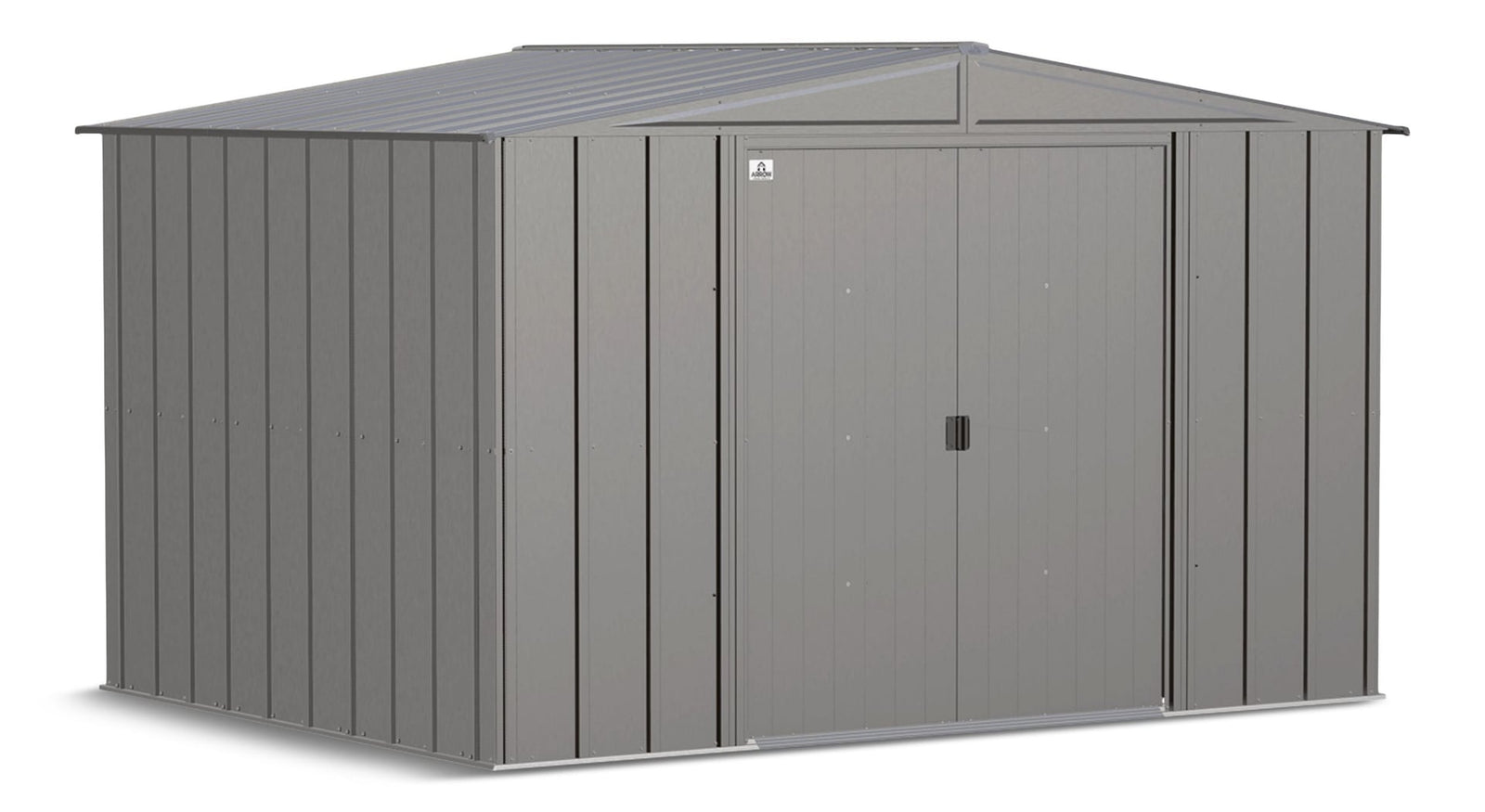 Classic Galvanized Steel Storage Shed, Charcoal, 10-ft x 8-ft Z3V0 - product image 1