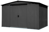 Classic Galvanized Steel Storage Shed, Charcoal, 10-ft x 8-ft Z3V0 - product image 3