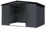 Classic Galvanized Steel Storage Shed, Charcoal, 10-ft x 8-ft Z3V0 - product image 7