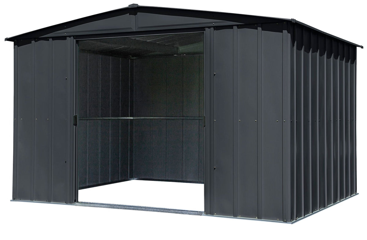 Classic Galvanized Steel Storage Shed, Charcoal, 10-ft x 8-ft Z3V0 - product image 7