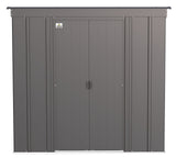 Classic Galvanized Steel Storage Shed, Charcoal, 6-ft x 4-ft C9O3 - product image 3