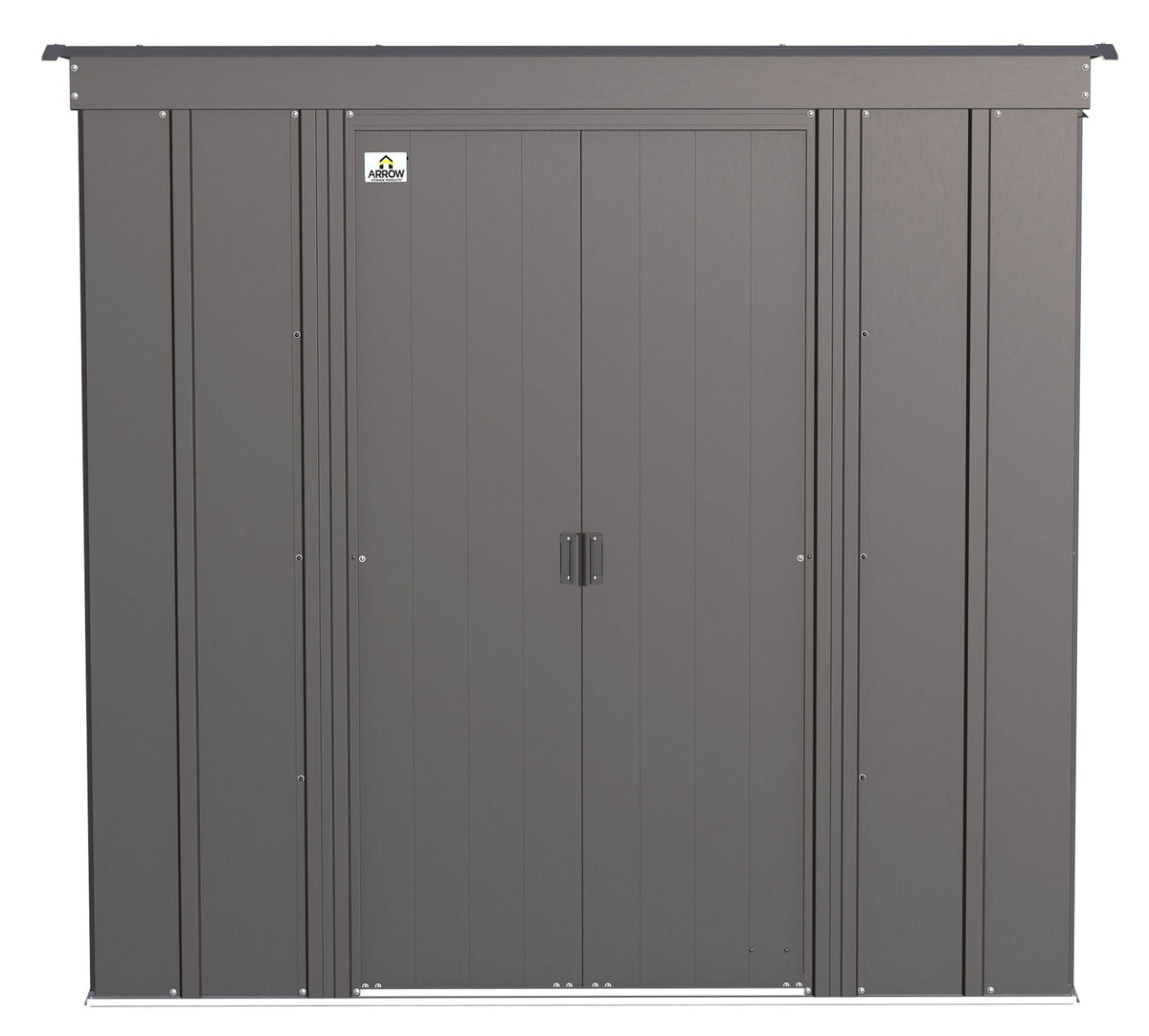 Classic Galvanized Steel Storage Shed, Charcoal, 6-ft x 4-ft C9O3 - product image 3