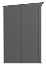Classic Galvanized Steel Storage Shed, Charcoal, 6-ft x 4-ft C9O3 - product image 4