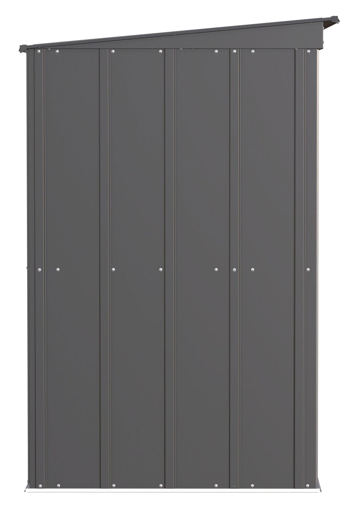 Classic Galvanized Steel Storage Shed, Charcoal, 6-ft x 4-ft C9O3 - product image 4