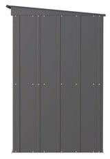 Classic Galvanized Steel Storage Shed, Charcoal, 6-ft x 4-ft C9O3 - product image 5