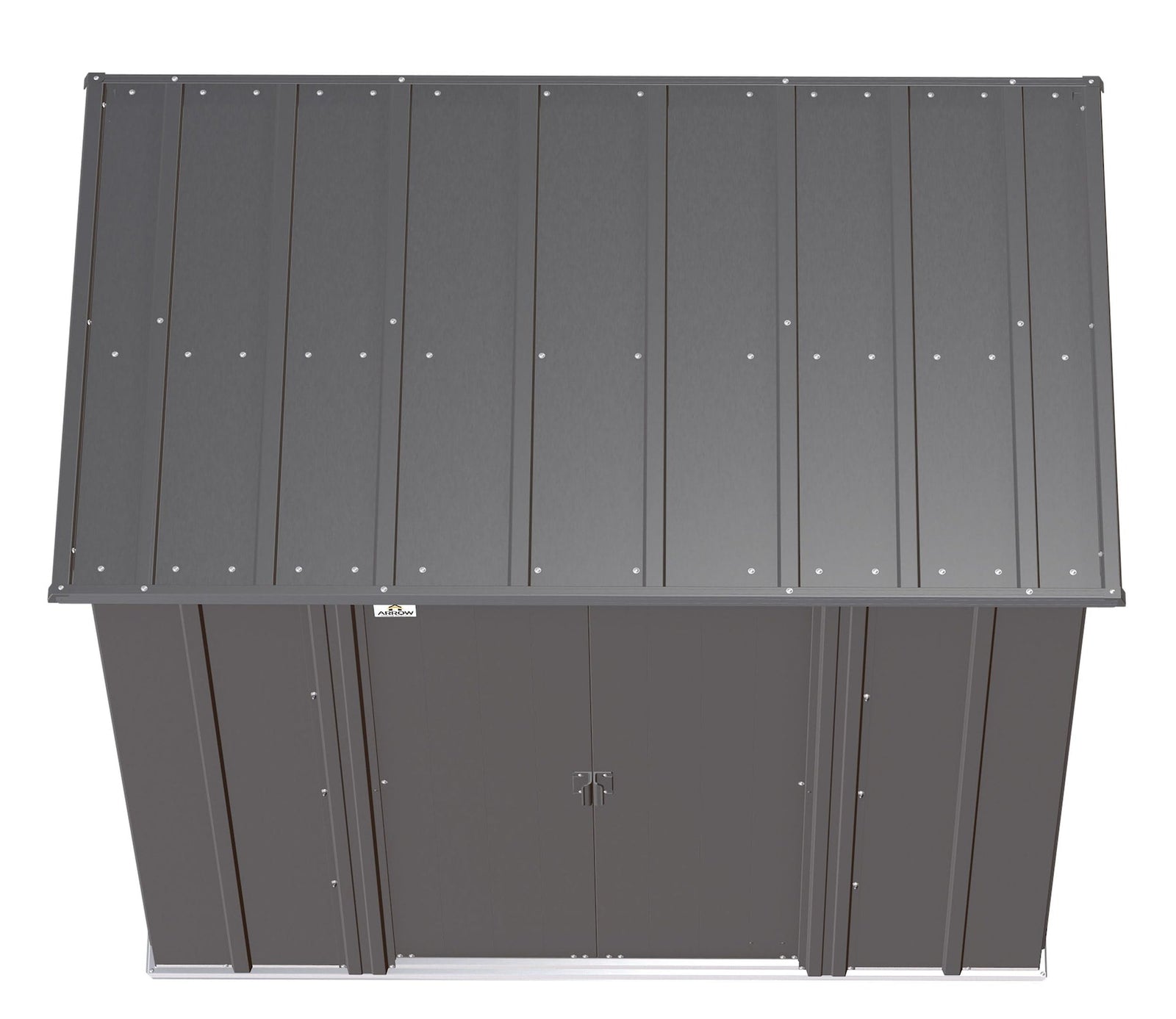Classic Galvanized Steel Storage Shed, Charcoal, 6-ft x 4-ft C9O3 - product image 6