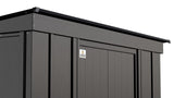 Classic Galvanized Steel Storage Shed, Charcoal, 6-ft x 4-ft C9O3 - product image 7