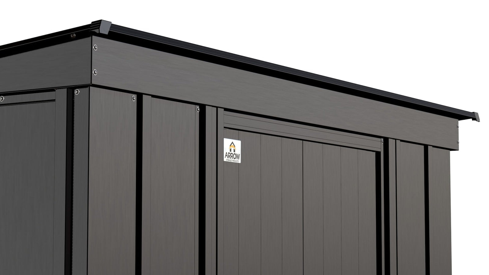 Classic Galvanized Steel Storage Shed, Charcoal, 6-ft x 4-ft C9O3 - product image 7
