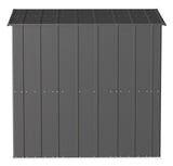 Classic Galvanized Steel Storage Shed, Charcoal, 6-ft x 4-ft C9O3 - product image 8