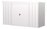Classic Galvanized Steel Storage Shed, Flute Grey, 10-ft x 4-ft P5X2 - product image 1