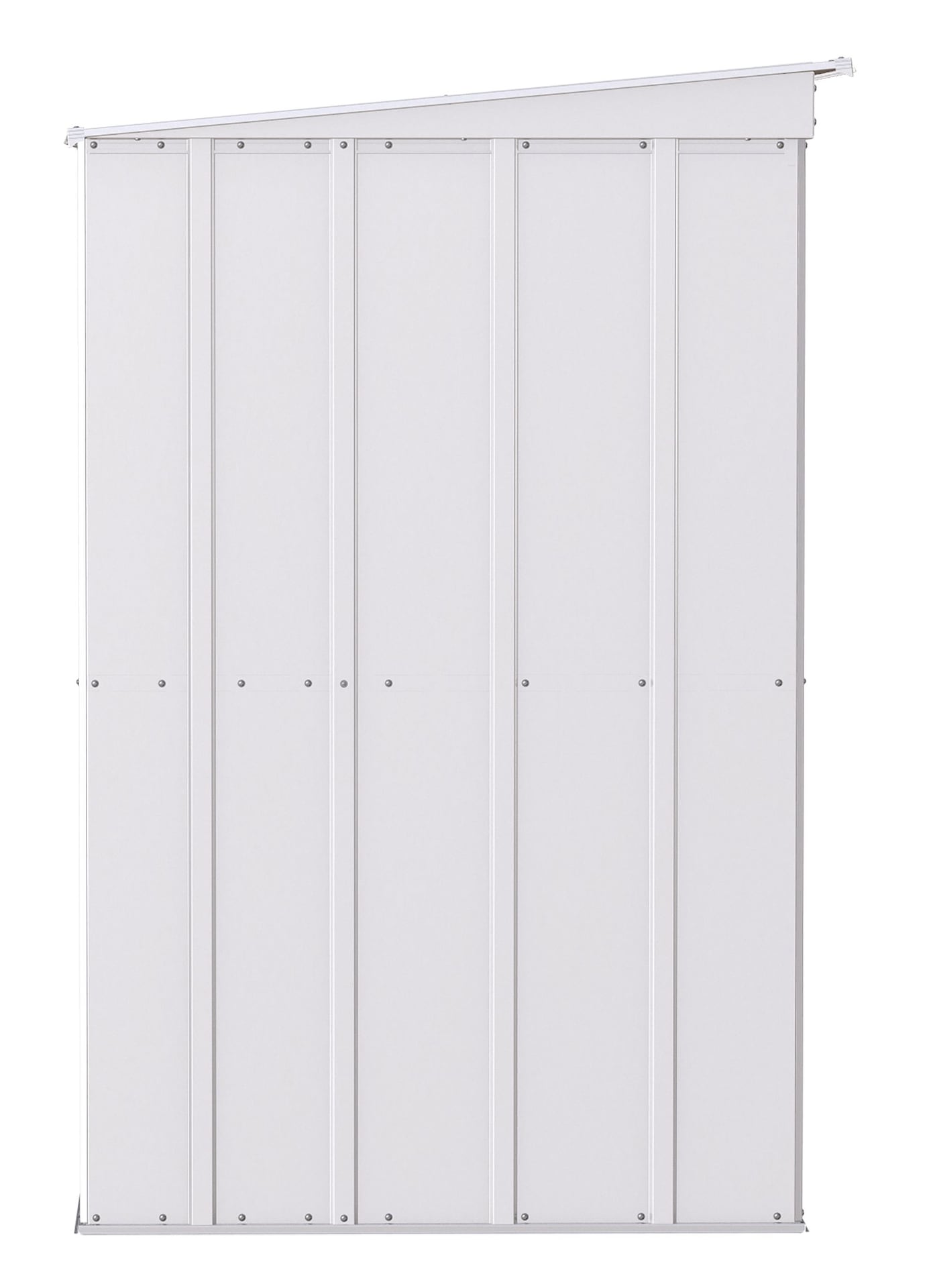Classic Galvanized Steel Storage Shed, Flute Grey, 10-ft x 4-ft P5X2 - product image 4