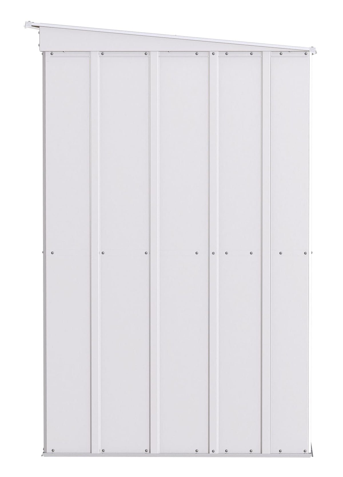 Classic Galvanized Steel Storage Shed, Flute Grey, 10-ft x 4-ft P5X2 - product image 5